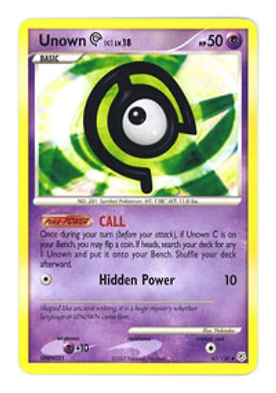 Unown C - 67/130 Uncommon