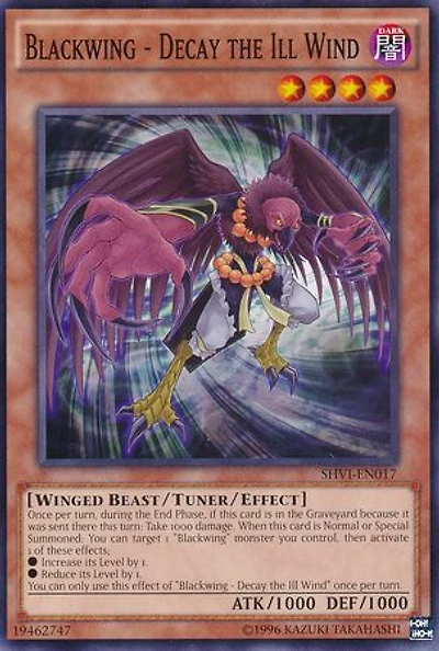 Blackwing - Decay the Ill Wind - SHVI-EN017 - Common - Unlimited Edition