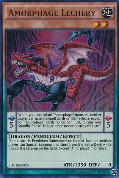 Amorphage Lechery - SHVI-EN025 - Ultra Rare - Unlimited Edition