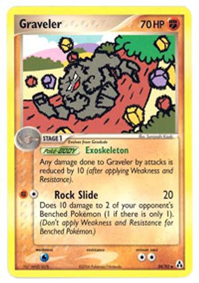 Graveler - 34/92 - Uncommon