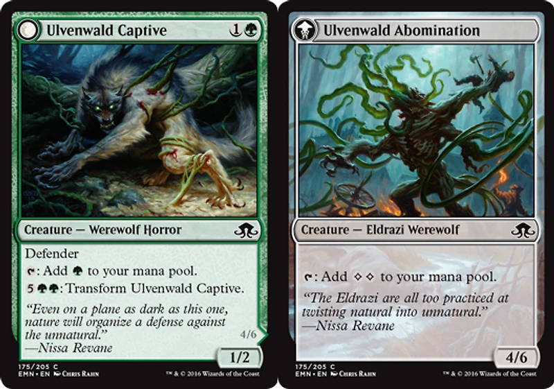 Ulvenwald Captive // Ulvenwald Abomination - Foil