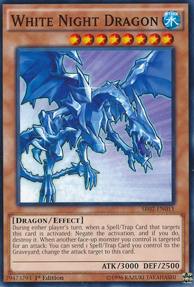 White Night Dragon - SR02-EN011 - Common - 1st Edition