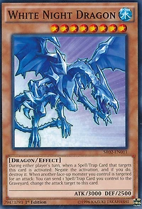 White Night Dragon - SR02-EN011 - Common - 1st Edition