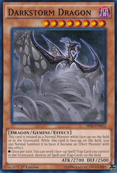 Darkstorm Dragon - SR02-EN012 - Common - 1st Edition
