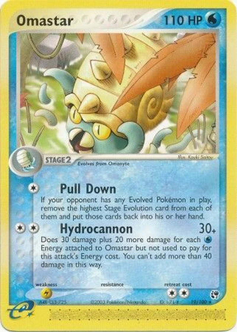 Omastar - 19/100 - Rare