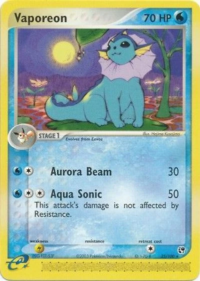 Vaporeon - 25/100 Rare