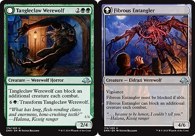 Tangleclaw Werewolf // Fibrous Entangler