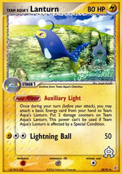 Team Aqua's Lanturn - 28/95 Uncommon