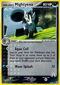 Team Aqua's Mightyena - 30/95 Uncommon