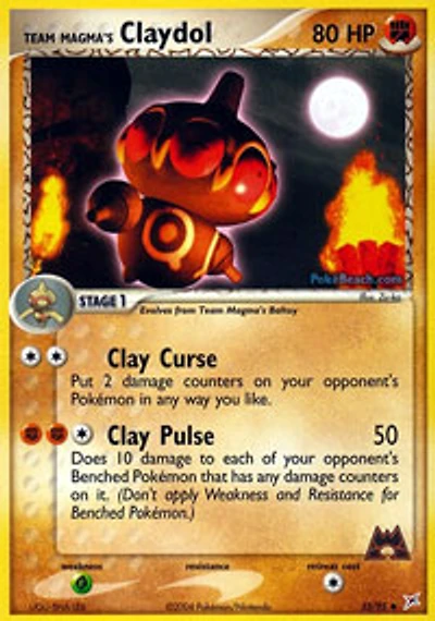 Team Magma's Claydol - 33/95 Uncommon