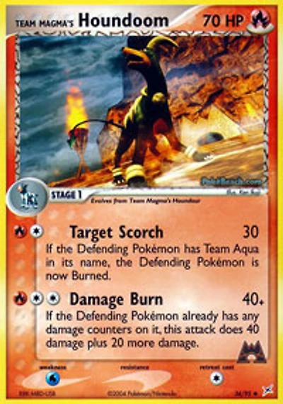 Team Magma's Houndoom - 34/95 Uncommon