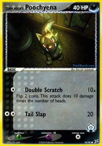 Team Aqua's Poochyena - 54/95 Common