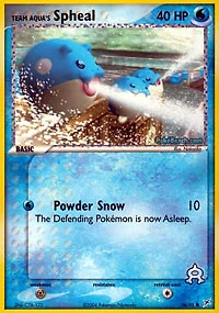 Team Aqua's Spheal - 56/95 Common