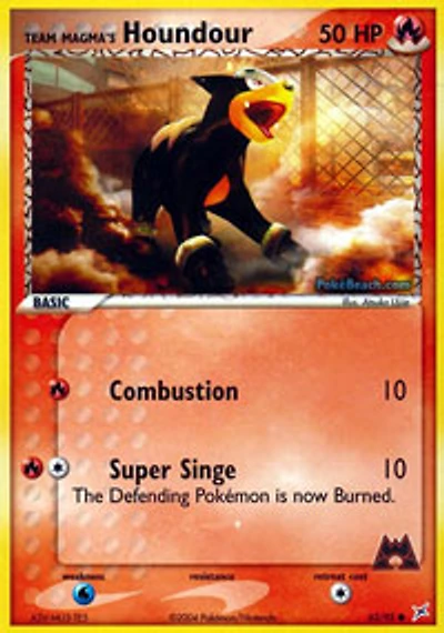 Team Magma's Houndour - 62/95 Common