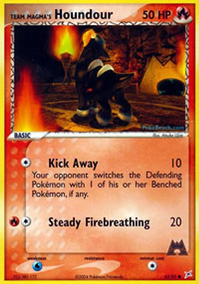 Team Magma's Houndour - 63/95 - Common