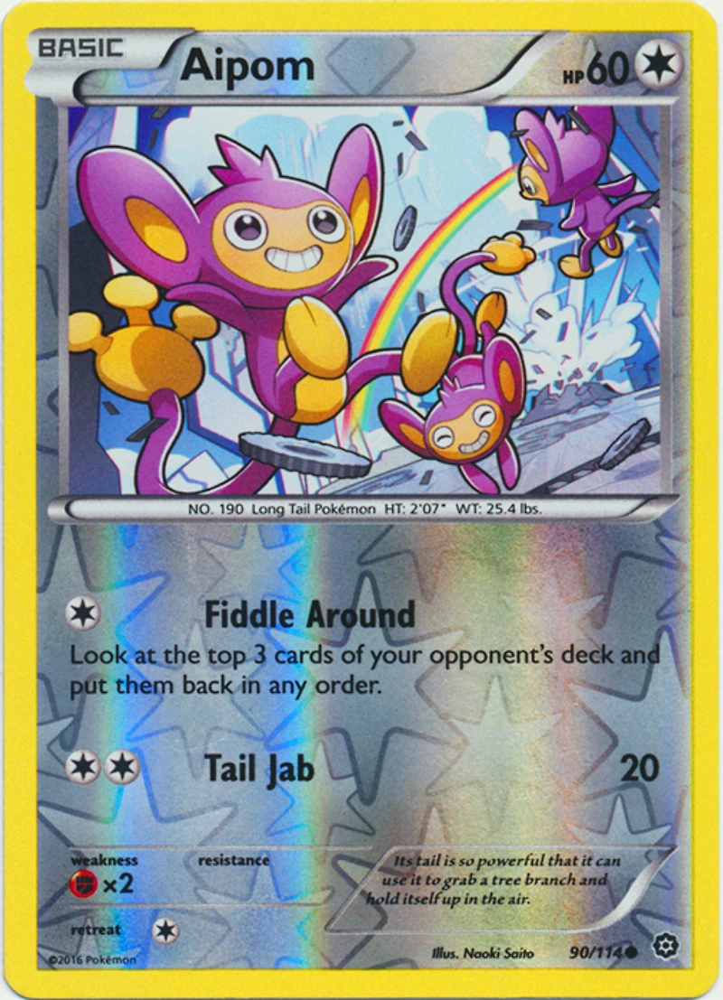 Aipom - 90/114 - Common - Reverse Holo