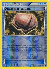 Armor Fossil Shieldon - 98/114 - Uncommon - Reverse Holo