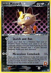 Rocket's Meowth - 46/109 Uncommon