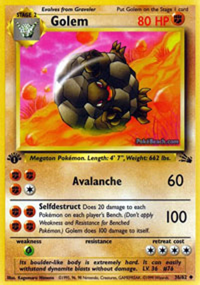 Golem - 36/62 Uncommon 1st Edition