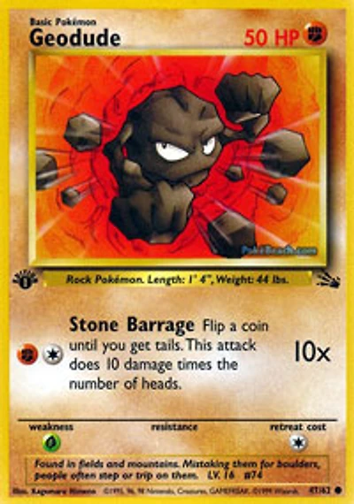 Geodude - 47/62 Common 1st Edition