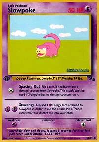 Slowpoke - 55/62 - Common - 1st Edition