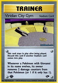 Viridian City Gym - 123/132 - Uncommon - 1st Edition