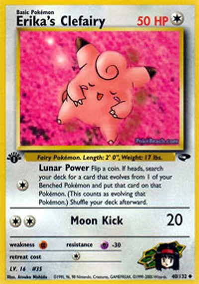 Erika's Clefairy - 40/132 - Uncommon - 1st Edition