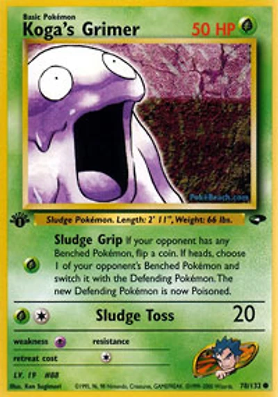 Koga's Grimer - 78/132 - Common - 1st Edition