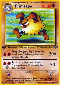 Primeape - 43/64 - Uncommon - 1st Edition