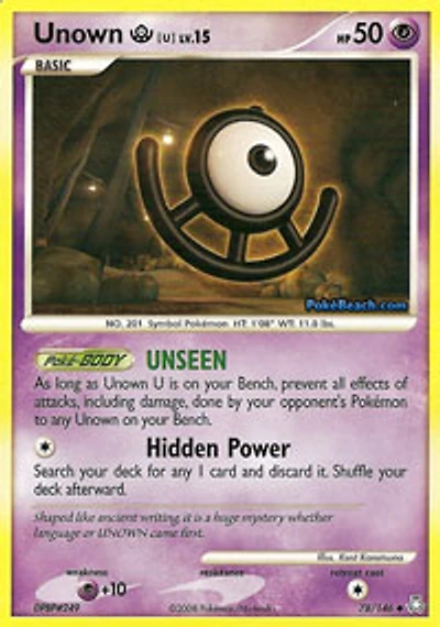 Unown U - 78/146 - Uncommon