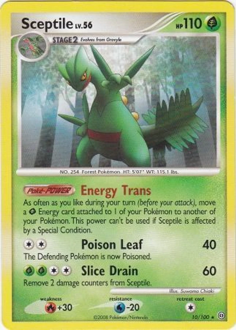 Sceptile - 10/100 - Non Holo Raging Sea Theme Deck Exclusive
