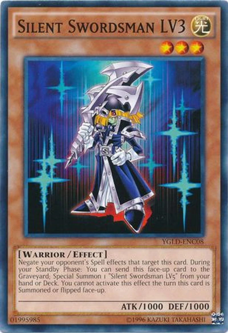 Silent Swordsman LV3 - YGLD-ENC08 - Common - Unlimited Edition
