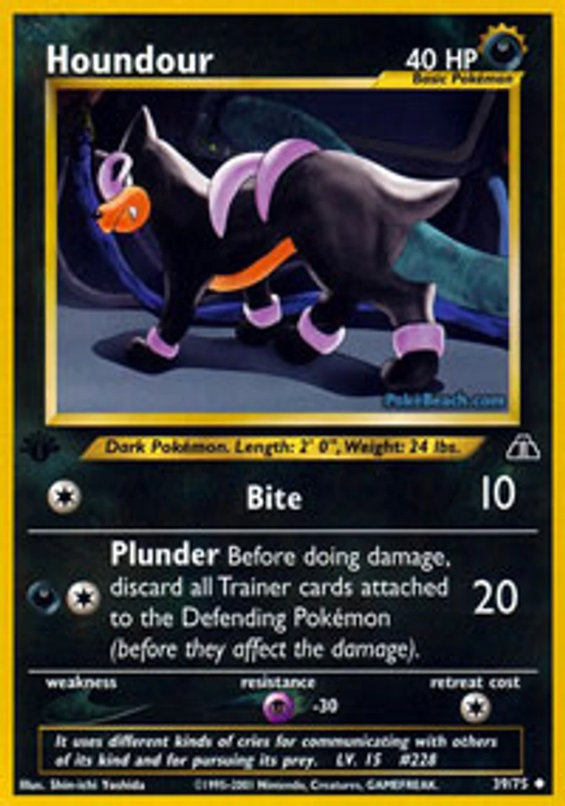 Houndour - 39/75 - Uncommon - 1st Edition
