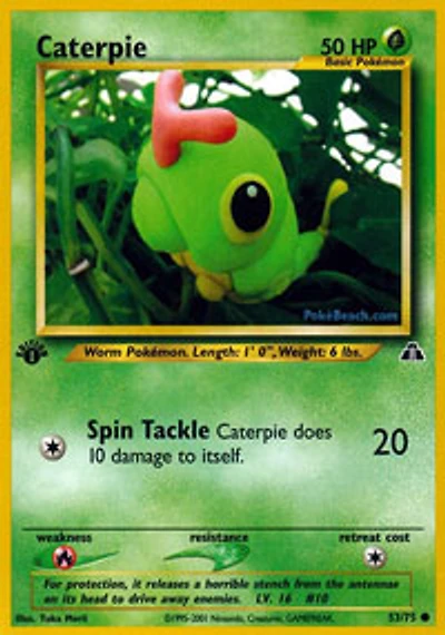 Caterpie - 53/75 - Common - 1st Edition