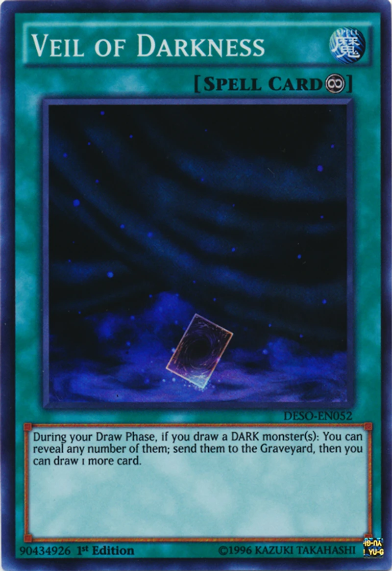 Veil of Darkness - DESO-EN052 Super Rare 1st Edition