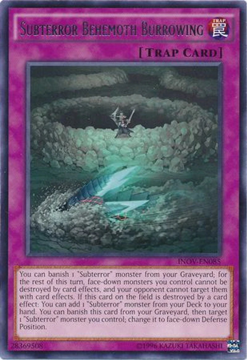 Subterror Behemoth Burrowing - INOV-EN085 - Rare - Unlimited Edition