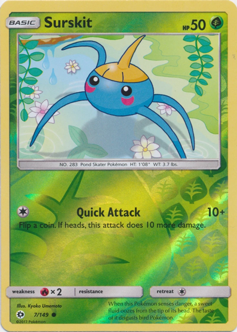 Surskit - 7/149 - Common - Reverse Holo