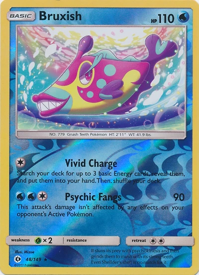 Bruxish - 48/149 - Rare - Reverse Holo