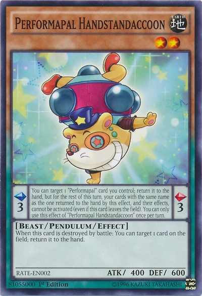 Performapal Handstandaccoon - RATE-EN002 - Common - 1st Edition