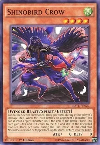 Shinobird Crow - RATE-EN022 - Common - 1st Edition