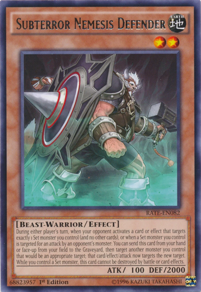 Subterror Nemesis Defender - RATE-EN082 - Rare - 1st Edition