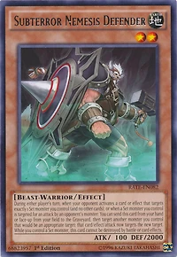 Subterror Nemesis Defender - RATE-EN082 - Rare - 1st Edition