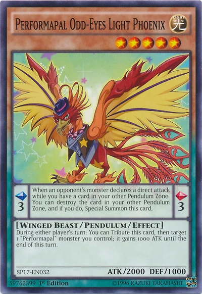Performapal Odd-Eyes Light Phoenix - SP17-EN032 - Common - 1st Edition