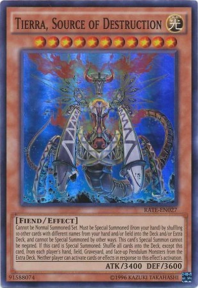 Tierra, Source of Destruction - RATE-EN027 - Super Rare - Unlimited Edition
