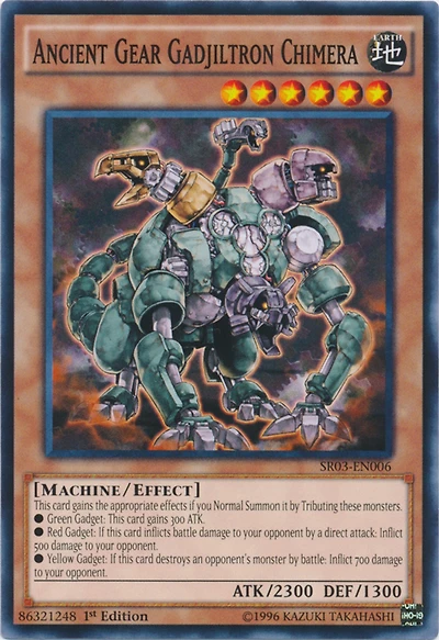 Ancient Gear Gadjiltron Chimera - SR03-EN006 - Common - 1st Edition