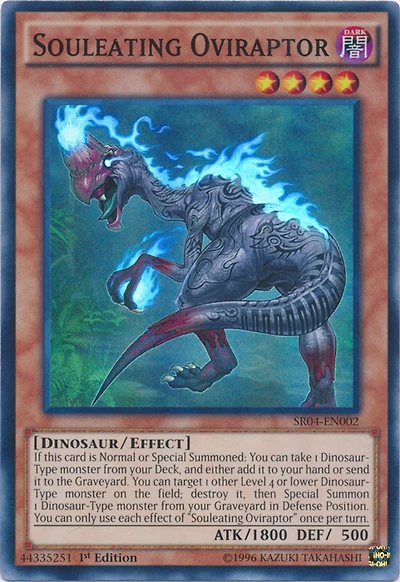 Souleating Oviraptor - SR04-EN002 - Super Rare - 1st Edition