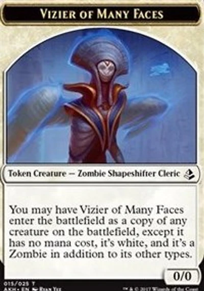 Vizier of Many Faces Token