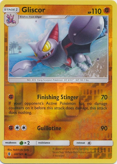Gliscor - 68/145 - Uncommon - Reverse Holo