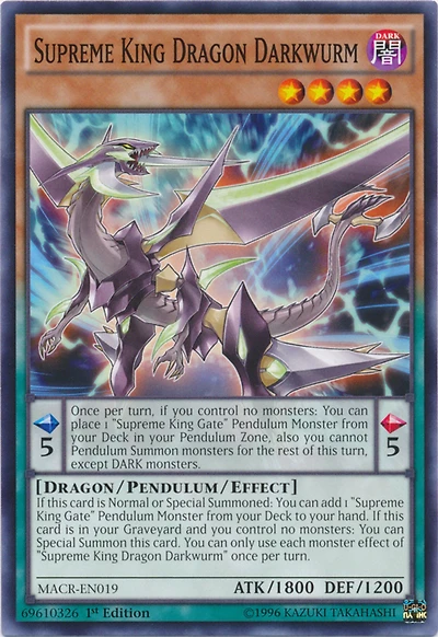 Supreme King Dragon Darkwurm - MACR-EN019 - Common - 1st Edition