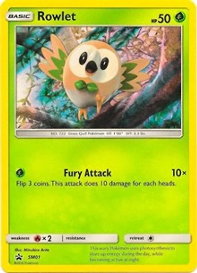 Rowlet - SM01 - Promo - SM Black Star Promo